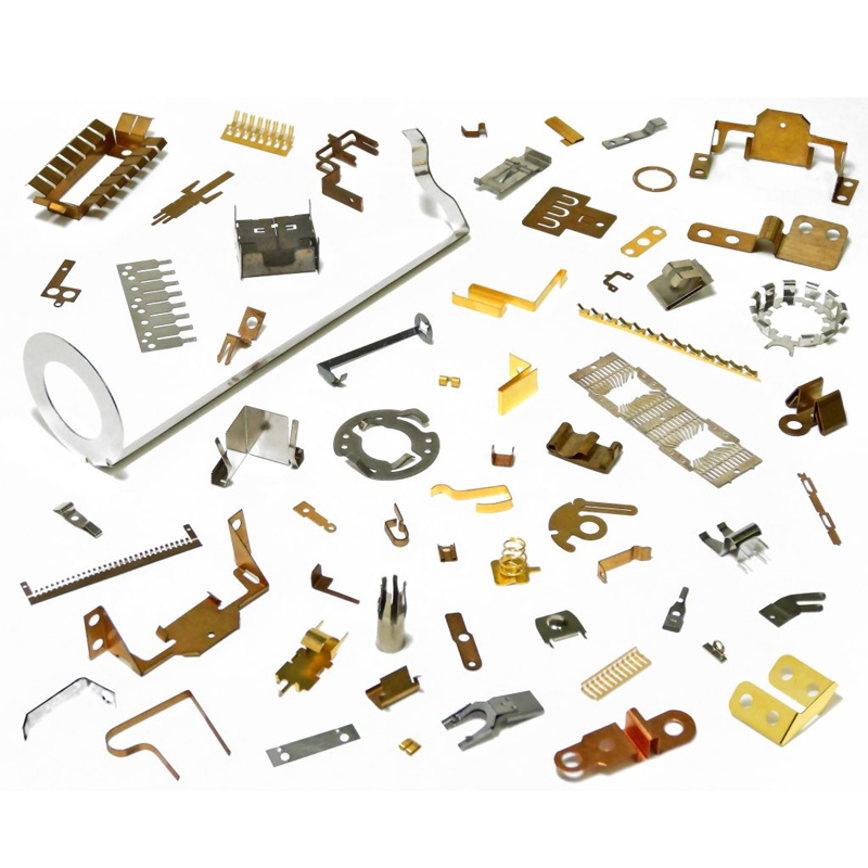 Precision Sheet Metal Spring Clip Gold Plated Custom Metal Stamping Hardware Parts BeCu/SS/Phosphor Bronze +/-0.1mm Tolerance