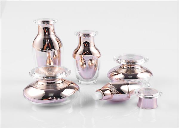 Empty Clear Octagon Shape Acrylic Cosmetic Cream Jars 50g For Skin Care