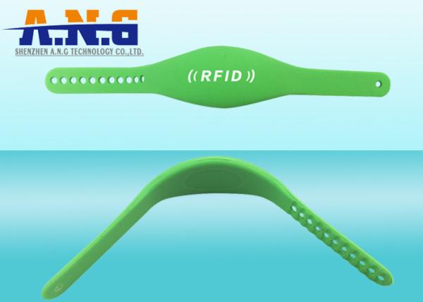 Custom Logo Silicone Rfid Wristbands Intelligent Watch Shape 165×23mm
