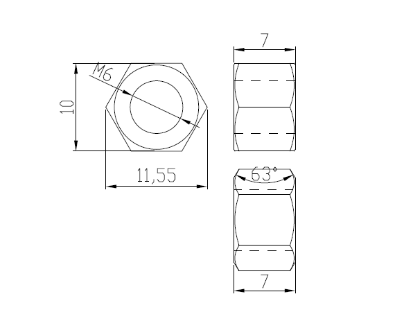 M6 Alumina Ceramic Nut and Bolts ,  Aluminum Nitride Thread Tube