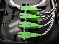 FTTH IP65 16 ports 2pcs 1x8 boîte à partition en fibre optique