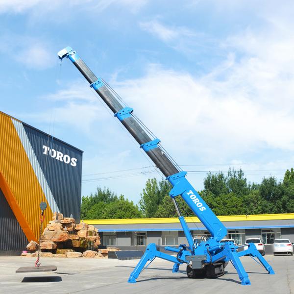 EPA approval Small 3 Ton Spider Crane 5 Ton Crawler Crane Boom Lift