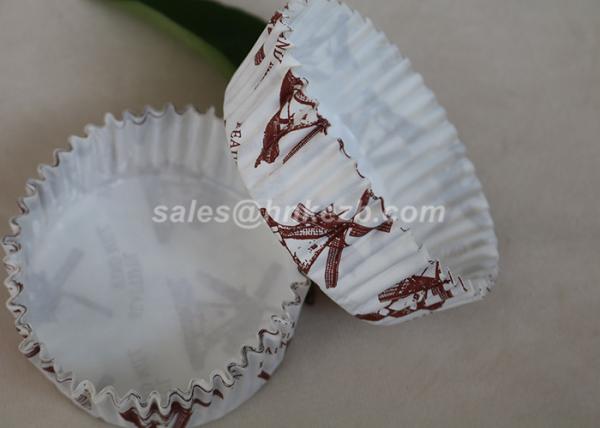 Custom Corrugated Ice Cream Paper Cups / Baking Paper Cups Logo Printed
