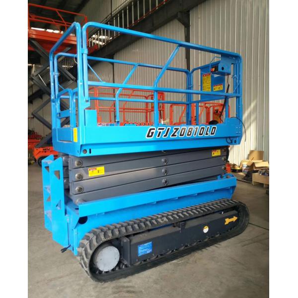 8m Crawler Hydraulic Self Propelled Scissor Lift with Battery Power