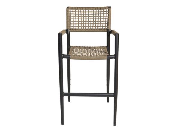 100% Handmade Waterproof Rope High Armchair Outdoor Bar Furniture