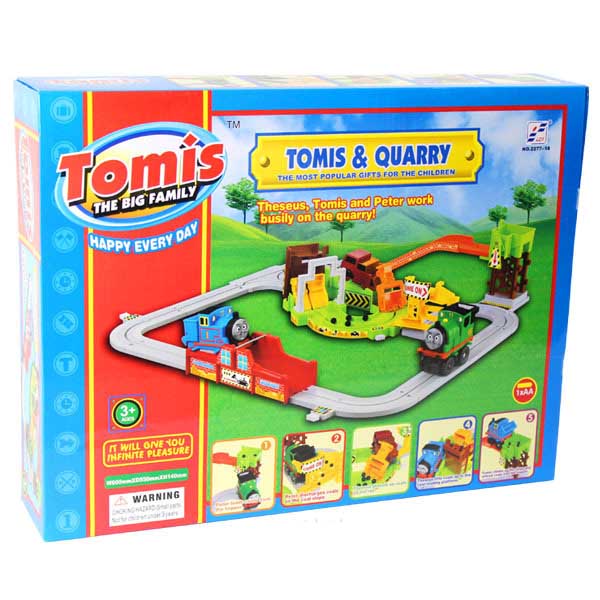 Thomas electric train track train suit quarry on the 1st electric toys for children