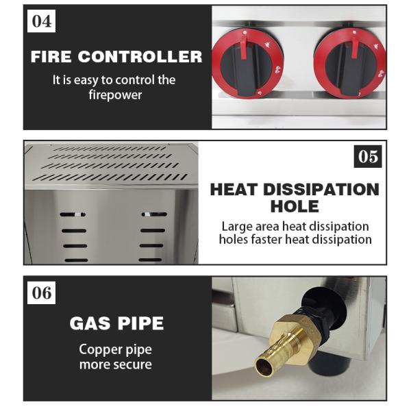 Газовая коммерческая саламандровая гриль для хлебопекарного хлеба в высокопроизводительной печи из нержавеющей стали