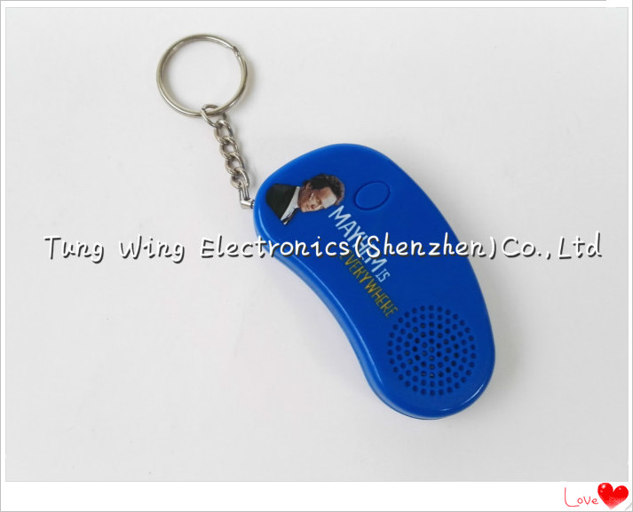 Ориентированная на заказчика нога сформировала нот Keychain с записываемым звуковым ящиком