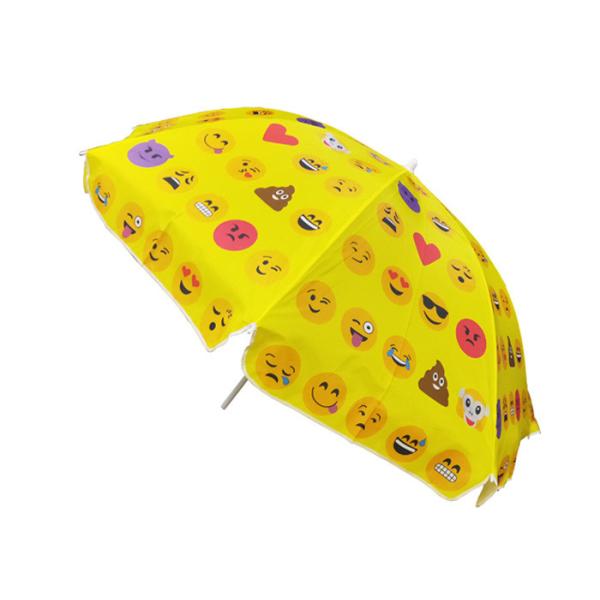 Компактный большой выдвиженческий желтый зонтик пляжа, персонализированный зонтик пляжа