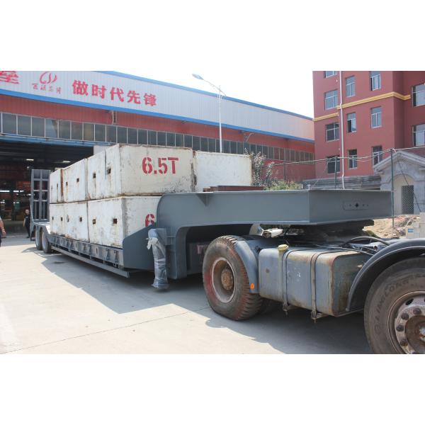 Высокая полезная нагрузка Aotong Гидравлическая система рулевой рампы низкая кровать полуприцеп грузовик 9м 13м