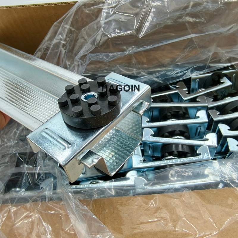 Graphic Drywall Sound Isolation Clips Ceiling Decoration Resilient Channel Isolation Clips