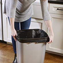 Gallon Trash Bags Small Garbage Bags Waste Basket Bin Liners Bags for Bathroom, Kitchen, Office, Home Bedroom,Car-Clear