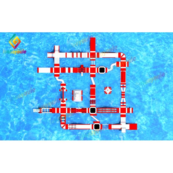 Cheap  Giant Inflatable Water Park For Event / Inflatable Adult Aqua Park supplier
