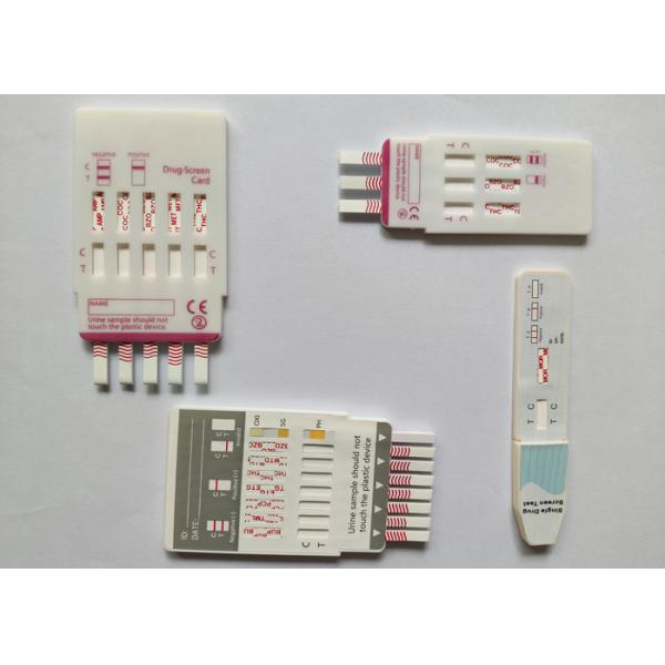 Essai de drogue d'urine de panneau du kit 4 d'essai de toxicomanie bande de 4 millimètres à l'intérieur de grande précision