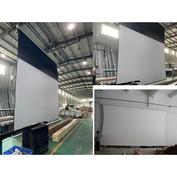 Большие экрана репроектора 400 дюймов моторизованные с HD сопрягают белую ткань