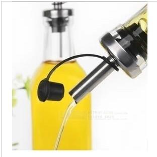 Hot Selling Stainless Steel and Plastic Plug Lid for Wine Glass Bottle, Glass Bottle Pourer