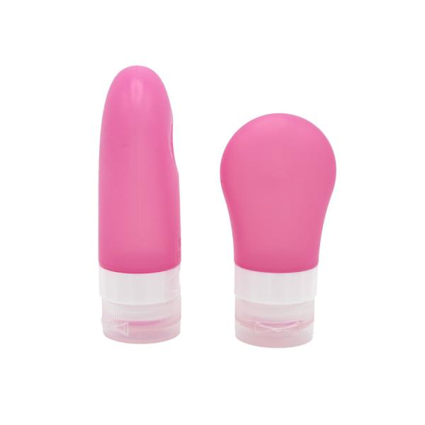Garrafas pequenas não tóxicas amigáveis do curso do silicone 37g de Eco