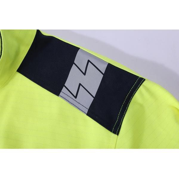 El alto fuego estático anti de la visibilidad impermeabiliza la chaqueta de la seguridad de la protección del arco voltaico para la industria eléctrica