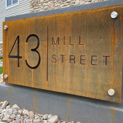 SGS Corten Steel Laser Cutting 2mm Thickness Garden Metal Ornaments