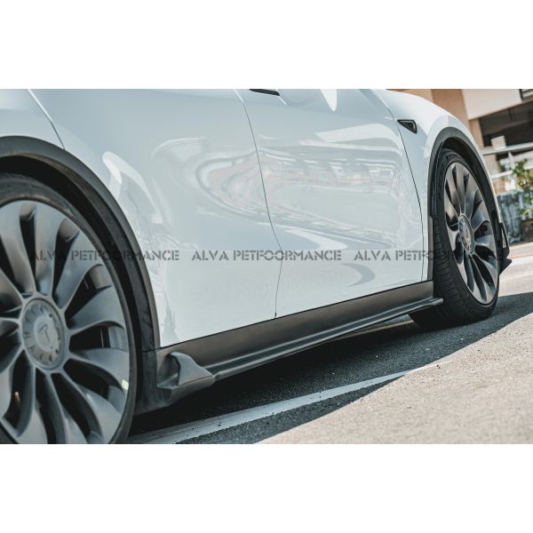 Add on Installation MiW Design Carbon Fiber Body Kits Tesla Model Y Excellent Fitment Front Lip Side Skirts Rear Exterior