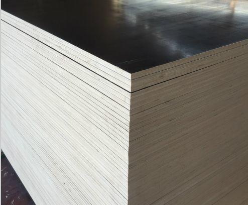 15mm Black Brown Concrete Shuttering Plywood One Time Hot Press Poplar Core
