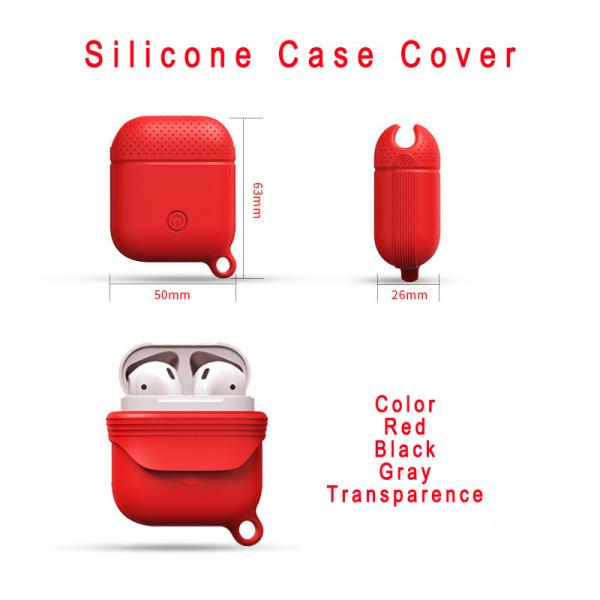 Protective Shockproof Silicone Case for Airpods 1st/2nd Charging Case