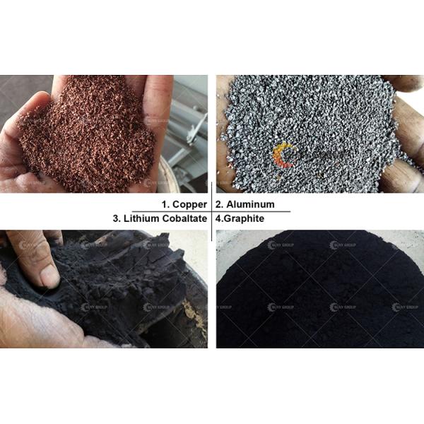 Передовая линия переработки материала из литийных батарей из автомобильных батарей