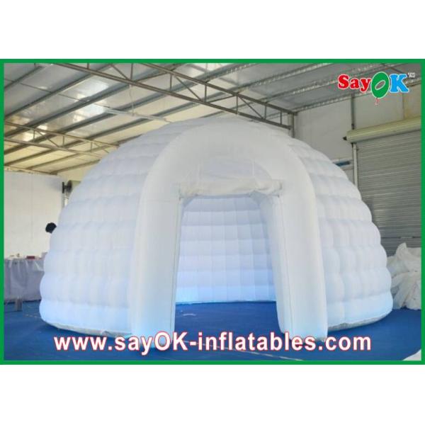 Inflatable Tent Camping Inflatable Igloo Dome Inflatable Air Tent Strong Fire-Proof Cloth With Led Lights