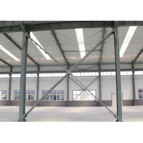 Prefabricated Industry Corrugated Metal Roofing Heavy Light Structural Steel Frame Construction Warehouse