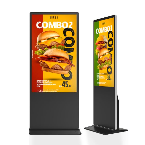 4K UHD Indoor LCD Digital Signage Advertising Display Board Floor Standing Android Commercial Screen