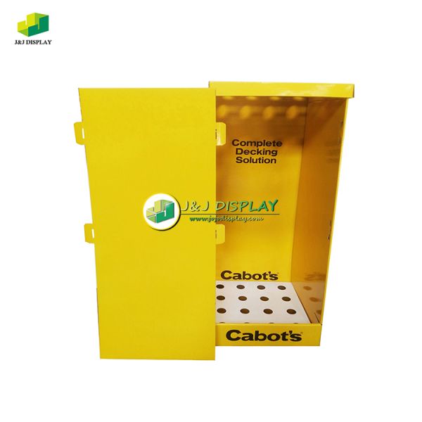 Household Cardboard Dump Bins Retail Floor Display Stand Biodegradable