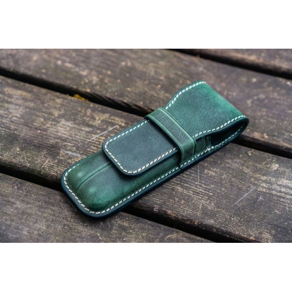 Factory Supply Of Tree Paste Leather Pencil Case, Top Layer Leather, High-End Gift, 2-Piece Pen Holder, Cross-Border Supply PEN HOLDER