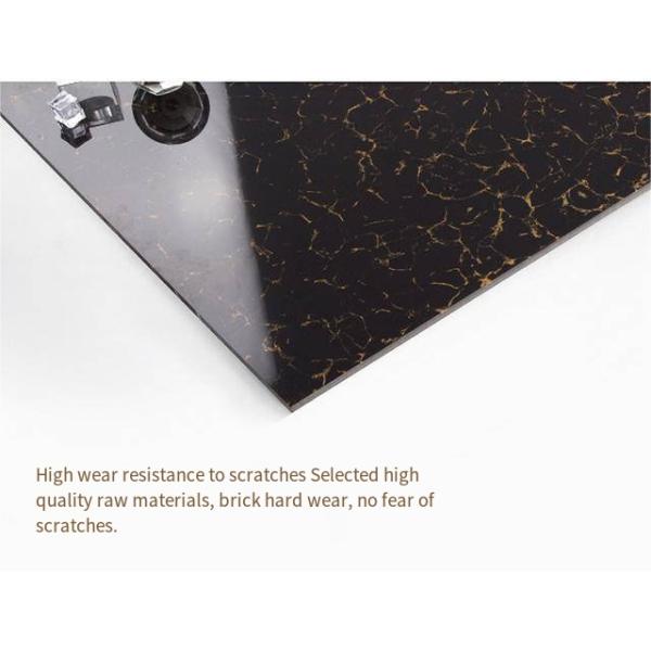 Waterproof Glossy Porcelain Floor Tiles 600*600mm Blank And White