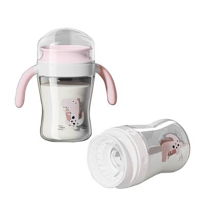 Wide Neck Infant Water Sipper Age 7 - 12 Years Baby No Spill Water Cup With Straw