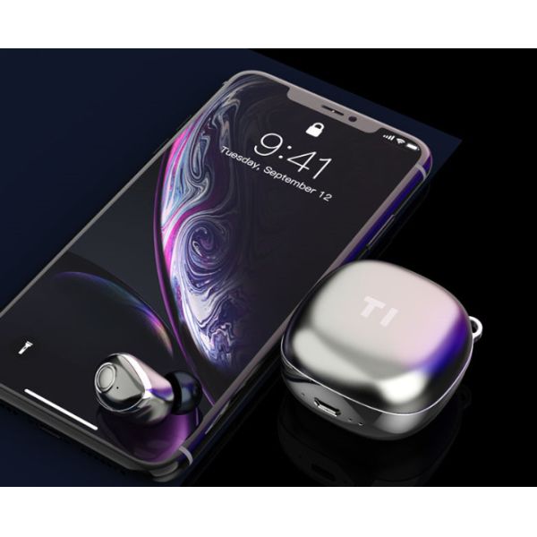 V5.0 Bluetooth Cordless Bluetooth Earbuds Noise Cancelling 23*17*21mm Size