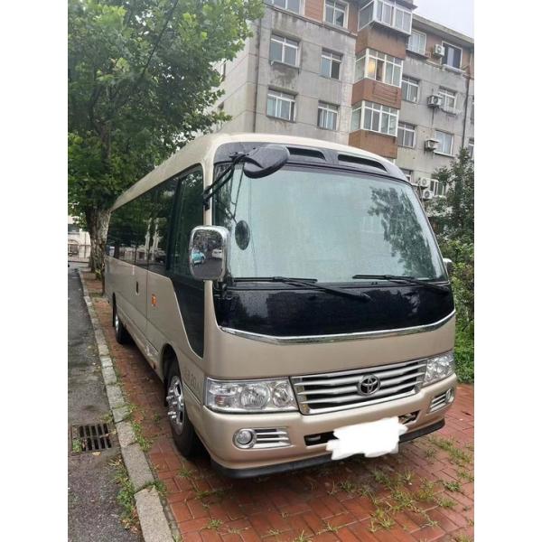 30 Seater Toyota Coaster Mini Bus with Left Drive Manual Transmission and Materials