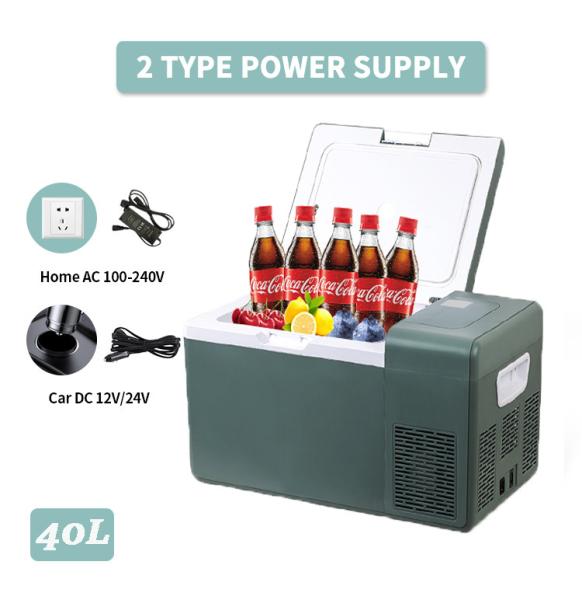 12V Mini Car Portable Fridge Freezer Refrigerator for Camping R134a/R600a