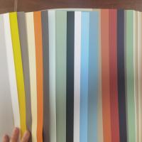 Orange Beige Graphic PVC Laminated Film Mildewproof Adhesive PVC Film