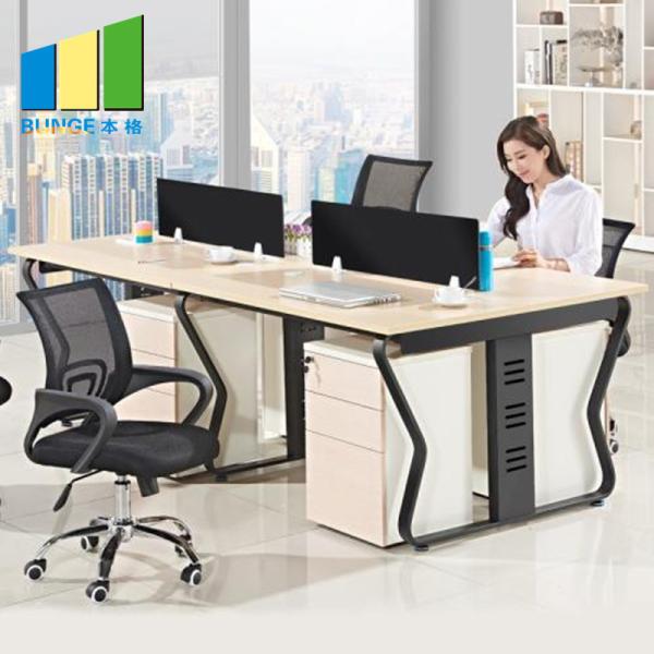 Forme separações do mobiliário de escritório/tabela estação de trabalho do escritório com pé do aço da espessura de 1.5mm