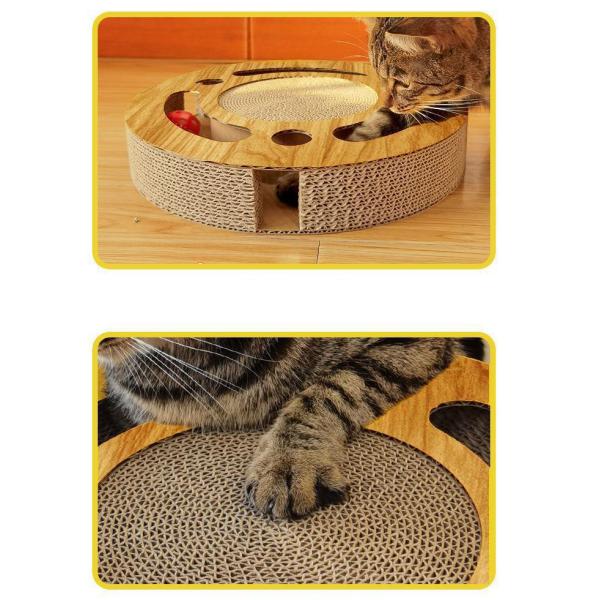 Bola de juguete de gato de madera 5.5 * 33cm Estilo de lujo lindo para juego interactivo y entretenimiento