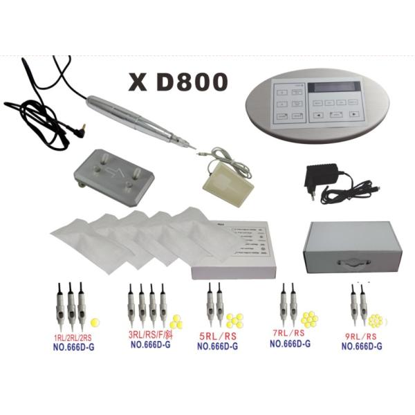 Permanent Makeup Tattoo Machines With LCD Power Supply Semi Beauty Tattoo Machine