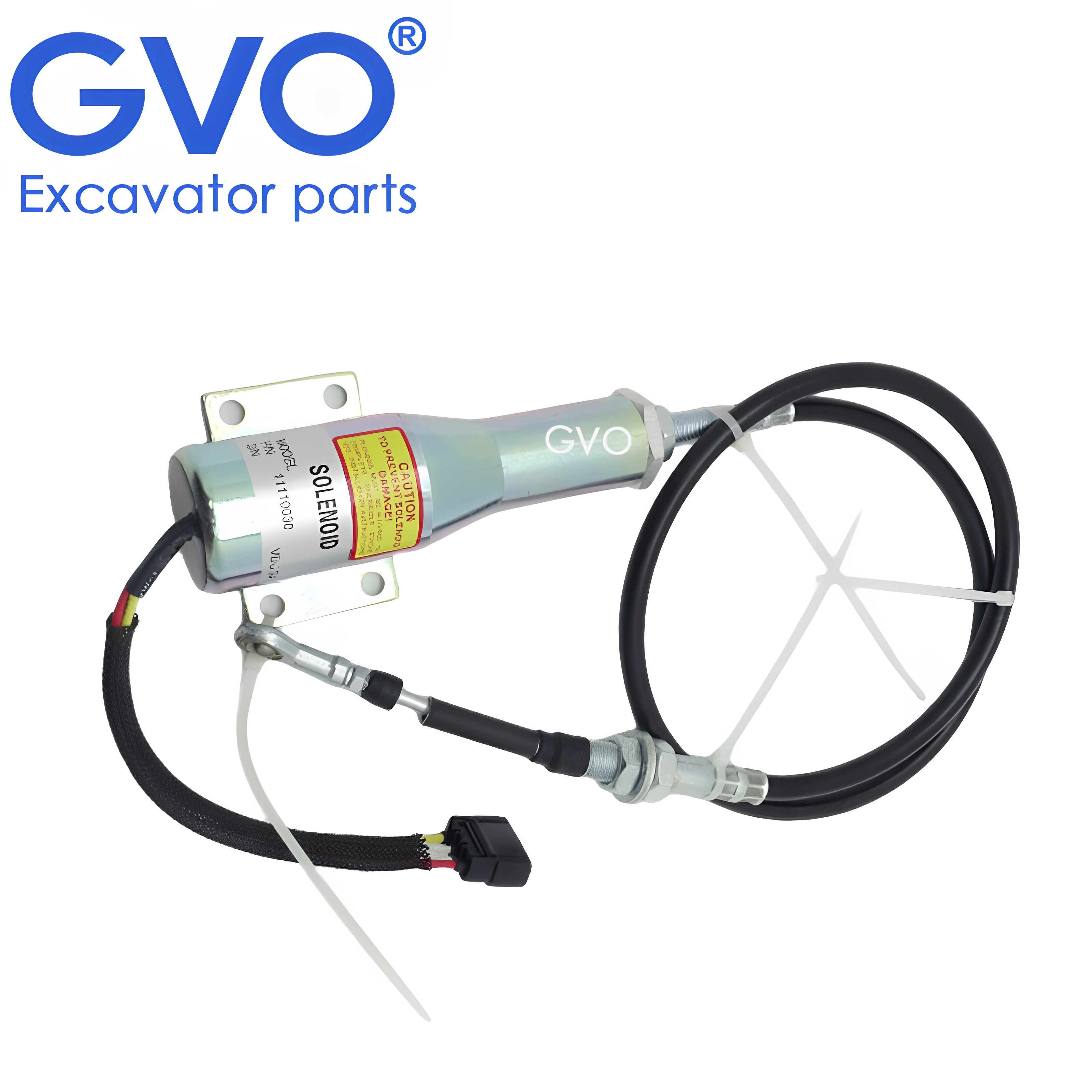 GVO 11110030 11110031 Fuel Shut Off Solenoid Valve Fuel Stop Solenoid Shutdown Stop Solenoid for Wheel Loader L70 L90 L150D L180