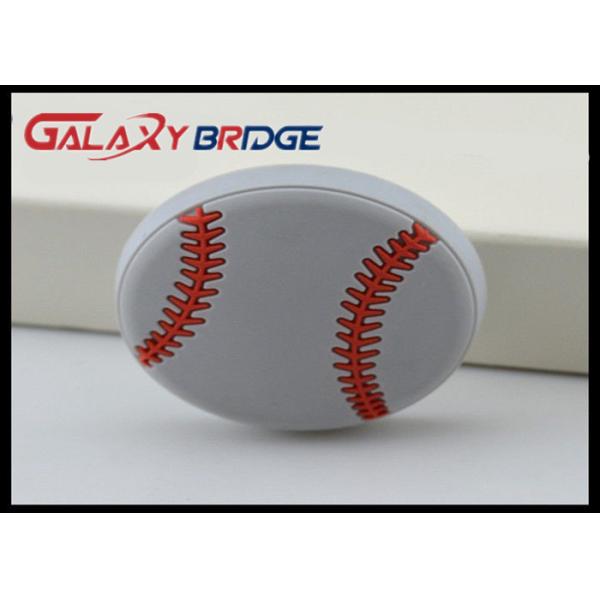 Baseketball Pattern Kids Bedroom Knobs , Rubber Cute Drawer Knobs Ornament Colorful Flower Knobs