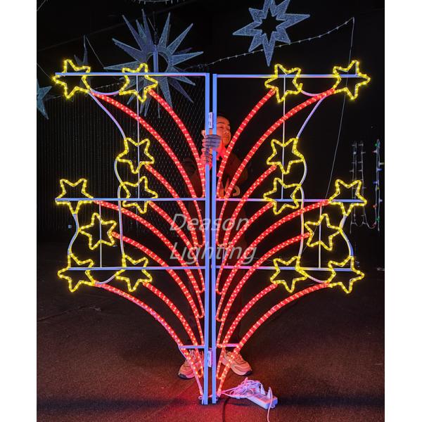 outdoor lamp post christmas decoration lights
