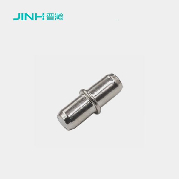 Pins de support de l'étagère pour meubles à panneaux Jinhan - acier nickelé, longueur 15 mm x diamètre 5 mm