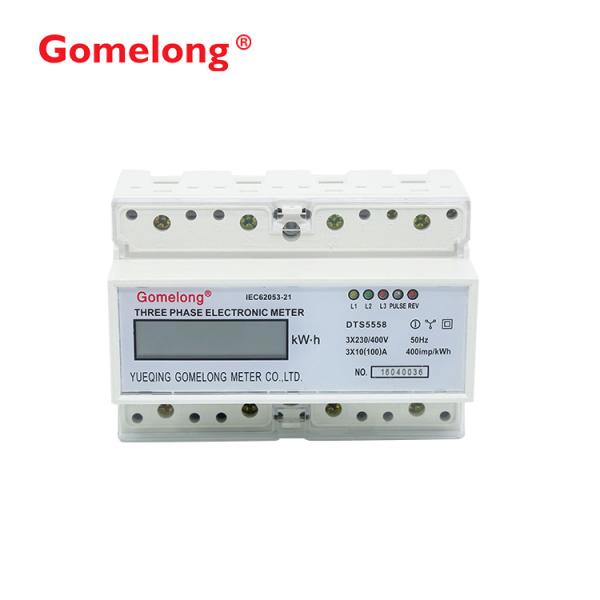 DTS5558 3 phase 4 wire 35mm standard din rail mount hour meter