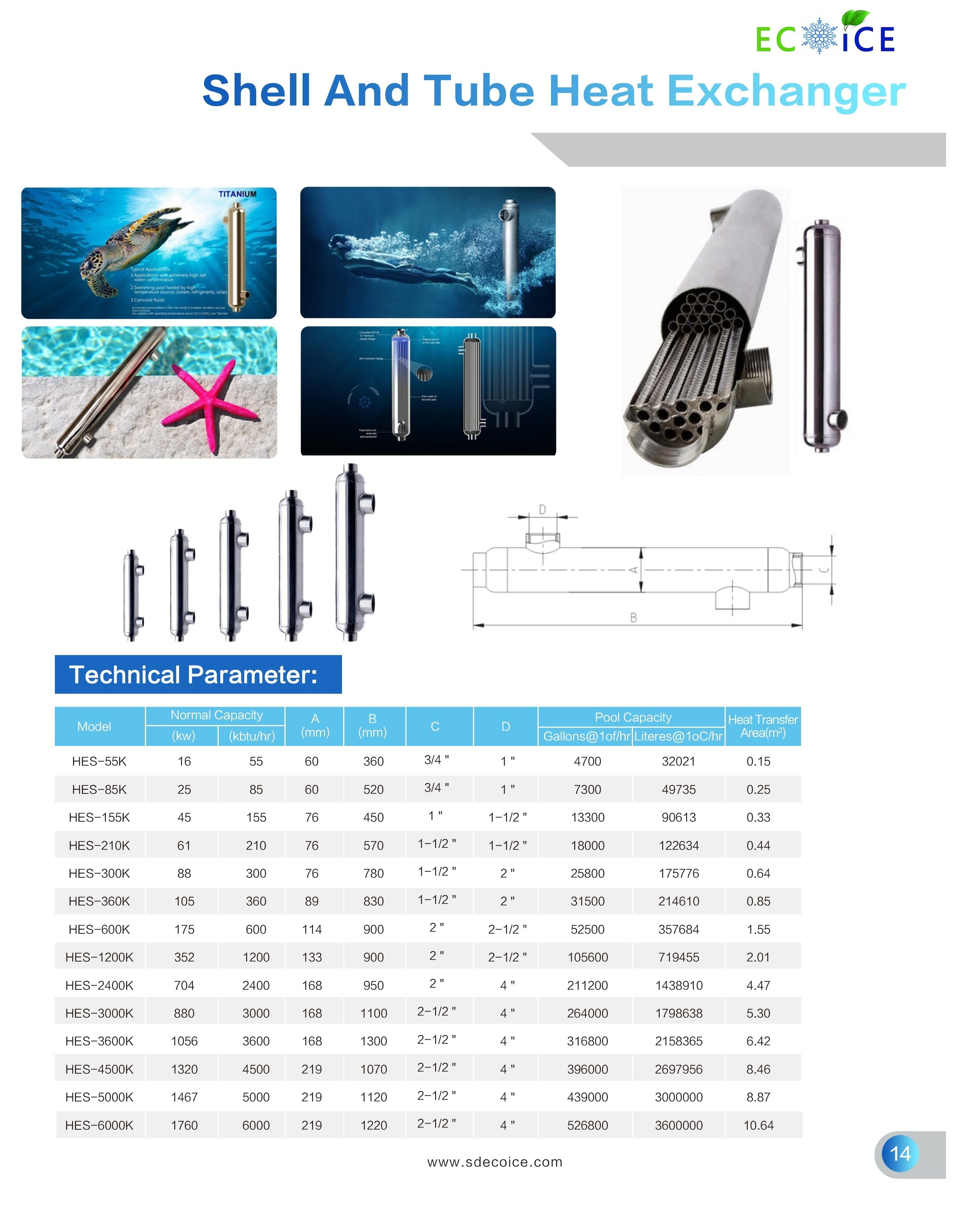 High Quality SS 316 Swimming Pool Heat Exchanger Water Heat Exchange Equipment
