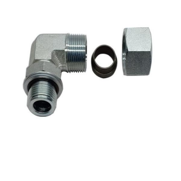 Круглоголовый оцинкованный лист 90 локт Bsp O-Ring адаптеры с отличной долговечн