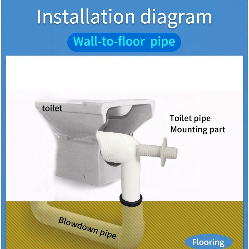 Plastic Drain Pipe For Toilet WC Connector Short Connection To Toilet Pan Connector P To S Pan Conversion
