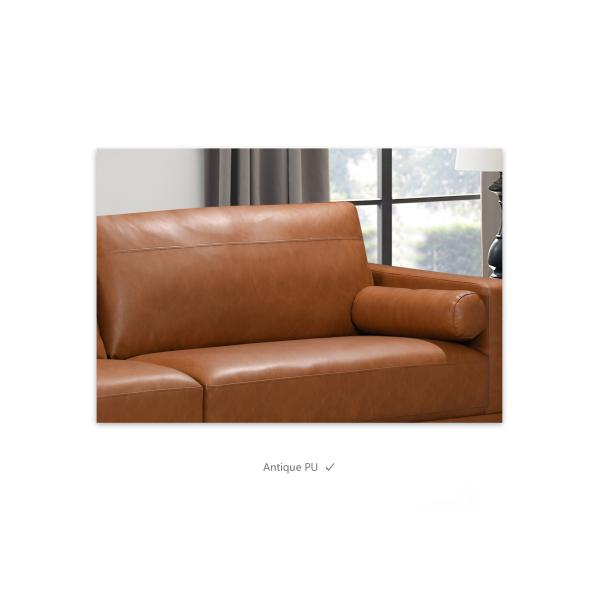 Nontoxic Sectional Modern Leather Sofa Multifunctional For Living Room